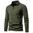 thumbnail image 2 of DDAPJ pyju Big and Tall Polos Shirts for Men Slim Fit Long Sleeve Golf Shirt Basic Solid Casual Work Shirts Lightweight Moisture Wicking Tennis Shirt Army Green XXL, 2 of 5
