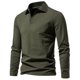 thumbnail image 1 of pstuiky camisas de manga larga para hombre, Blusas y camisas casuales de manga larga con cuello vuelto de color liso para hombre camisetas de hombre xxl, 1 of 4