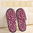 thumbnail image 2 of House Slippers for Women Men - Rose leopard print Lightweight House Shoes Fuzzy Slippers, Soft Slip-On Cozy House Slippers for Woman Indoor Outdoor, 2 of 7