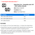 thumbnail image 2 of Brake Rotor Set - Compatible with 1997 - 2002 Cadillac Eldorado 1998 1999 2000 2001, 2 of 2