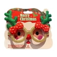 thumbnail image 3 of Divertidas gafas navideñas para niños y adultos, lindo marco navideño para anteojos para usar en regalos de fiesta navideña Arco Astas Verde, 3 of 8