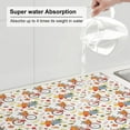 thumbnail image 5 of Kdxio Vintage Autumn Pumpkins for Dish Drying Mat,24*18 inch Absorbent Dish Drainer Kitchen Counter,Large Size Dish Drying Pad for Countertops,Draining Racks, 5 of 6
