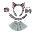 thumbnail image 3 of Conjunto de diadema con orejas adorables para disfraces, ideal para niñas, niños y adultos en espectáculos y presentaciones., 3 of 8