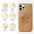 thumbnail image 4 of Case Yard Wooden Case Outside Soft TPU Silicone Slim Fit Shockproof Wood Phone Cover for Girls Boys Men and Women Supports Wireless Charging Life is Perfect Design case for iPhone-11-Pro-Max, 4 of 7