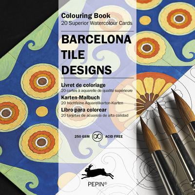 Pepin Press - Barcelona Tiles - Colouring Cards (Artists Colouring Book) (Paperback)