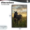 thumbnail image 4 of Stupell Industries Farmhouse Standing In Field Of Flowers Black Framed Giclee Art, 16 x 24, by Creative Studio, 4 of 8