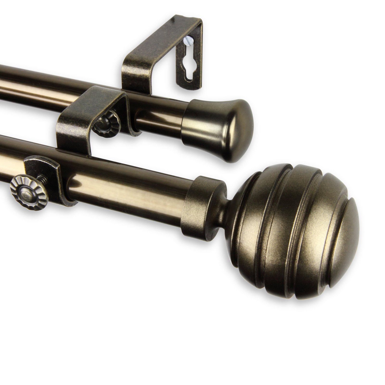 double curtain rod walmart
