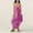 Purple, variant on Women Halter V Neck Ruffle Maxi Dress Fashion Boho Tiered Flowy Long Dresses Summer Beach Outfits