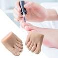 thumbnail image 6 of Practice Fake Foot Model Half Foot Accessory Manicure Tool Professional Foot Mannequin Flexible Soft Durable Nail Practice Foot Mannequin B, 6 of 7