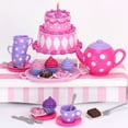 thumbnail image 5 of Sophia's Juego completo de accesorios para tartas y fiestas de té con tetera, tazas de té, utensilios, postre y bebidas para muñecas de 18", rosa/púrpura, 5 of 5