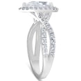 thumbnail image 2 of Silvago Jewel Stamped 14K White Gold Plated Engagement Ring - Pear Cut 2 Ct Lab Created Diamond Ring for Women's - Christmas Special Gift for Her - Forever Diamond Ring for Women's - Proposal Rings, 2 of 3
