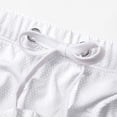 thumbnail image 6 of Nmnitkp Mens Swim Trunks,Boys Swim Trunks Elastic Fabric Swim Trunks Men Quick Drying Men's Briefs Low-rise Bikini Beach Briefs Swimming Trunks White,XL, 6 of 9