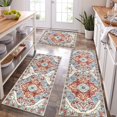 thumbnail image 6 of Farmhouse Kitchen Rugs Sets of 3 Non Slip Washable Kitchen Rugs and Mats Boho Kitchen Mats for Floor Kitchen Runner Rug Kitchen Carpet Rug Runner for Hallways Kitchen Laundry, 6 of 6