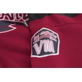 thumbnail image 4 of Men's Athletic Los Angeles Varsity Sherpa Fleece Lined LA Zip Up Hoodie Jacket (Burgundy 4XL), 4 of 7