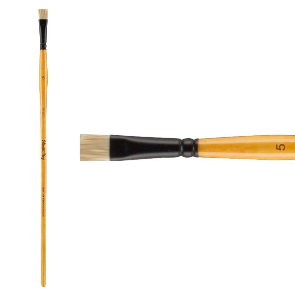 Mimik Hog Professional Synthetic Hog Bristle Paint Brushes
