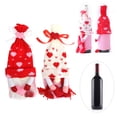 thumbnail image 1 of Funda Protectora Reutilizable Para Botella De Vino, Bolsa Protectora De Almacenamiento, Decoración, Muñeco Sin Rostro, Regalo Hecho A Mano, 2 Uds., 1 of 7