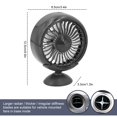 thumbnail image 4 of EIMELI USB DC 5V Ventilateur de Voiture Multi-Angle Réglable en Rotation Ventilateur Électrique 3 Vitesses Voiture Centrale Console Refroidissement Ventilateur Air Circulateur Silencieux avec Lumière Changeante Colorée pour les Camions de Voitures, 4 of 4