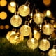 thumbnail image 4 of 3X Bombillas de Luz Solar de 8 Modos Bola de Cristal 5M Luces de Cadena LED Guirnaldas de Luces de Hadas para la Fiesta de Navidad Decoración Al Aire Libre, 4 of 5