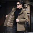thumbnail image 2 of Chaqueta corta de plumón con relleno de plumón de pato, ropa de diseñador para hombre, chaquetas para hombre, ropa de manga larga para hombre, abrigo frío para hombre para invierno, 2 of 5