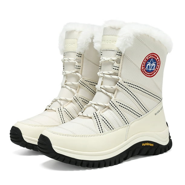 Para Campamentos Maxome Para Hombre, Impermeables, Con Forro De Piel Cálida, A Media Pantorrilla, Antideslizantes, Ligeras, Para Deportes Al Aire Libre, Senderismo, Blue, 39 1/3 EU Botas De Nieve
