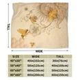 thumbnail image 3 of Kll Fleece Blanket Plush Throw Blanket Retro Hand Drawn Honey Bees And Sunflowers,Soft Fuzzy Cozy Flannel Blanket For Couch Sofa Bed.(40"X30"), 3 of 9