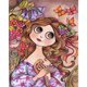 thumbnail image 1 of Pintura de diamantes (DB0402) Cabeza inclinable de niña Imagen de diamantes de imitación redonda completa (LD231) 45x60cm FLhrweasw Nuevo, 1 of 1