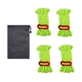 thumbnail image 2 of GARENDE 4 Pieces Reflective Guylines Hiking Equipment Camping Outdoor Climbing Ropes Green, 2 of 9