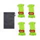 thumbnail image 2 of 4 cuerdas reflectantes para tienda de campaña con bolsa de cordón, cuerdas de campamento de 4 mm de diámetro, escalada Verde, 2 of 9