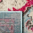 thumbnail image 6 of SAFAVIEH Madison Elinor Traditional Distressed Runner Rug, Light Blue/Fuchsia, 2' x 8', 6 of 8