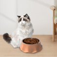 thumbnail image 4 of Cat Bowls Water Skirt Hem Shell and Non Slip Food Bowl Cute for Pet Supplies Pink, 4 of 8