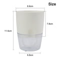 thumbnail image 1 of LEFU for Self-Watering Plant Pot Small Flowerpot for African Violets Indoor Outdoor Decorative Resin Planter with Double Layer Design and Water-Absorbent Cotton Rope 3.46x2.67x4.57 Inch, 1 of 10