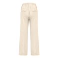 thumbnail image 5 of Mens Cotton Linen Pants Loose Fit Drawstring Elastic Waist Trousers with Deep Pockets Lightweight Beach Summer Fashion Pants 2XL, 5 of 6