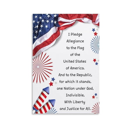 Patriotic Poster Canvas Art Print Modern Family Bedroom Decor