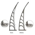 thumbnail image 3 of Gundir Awnings Eaves Canopy Rain Sun Protection for Door and Window Clear Board Gray Holder ABS Polycarbonate Aluminum 1 Pack 40x38 in, 3 of 8