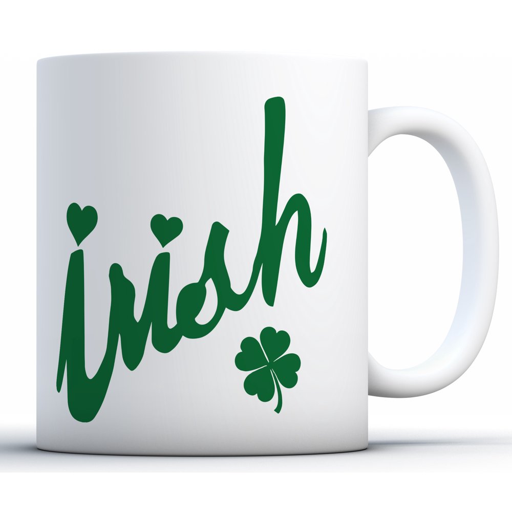 Awkward Styles Green Irish Mug Shamrock Coffee Mug St