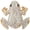 white, variant on Rhinestone Crystal Frog Brooch White Animal Statement Lapel Pin for Party Wear 5x5cm