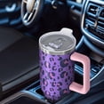 thumbnail image 6 of Leopard Print 40oz Tumbler– Stainless Steel Insulated Tumbler with Handle and Straw, Large Capacity Travel Cup for Hot & Cold Drinks, 6 of 6