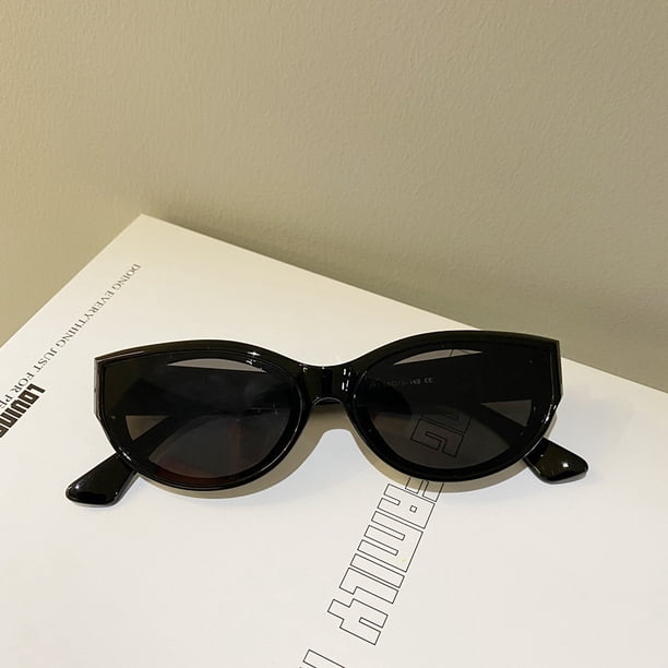Gafas de sol de ojo de gato pequeñas para mujer, lentes de sol cuadradas elípticas, ovaladas, Vintage, marca, nuevas llegadas
