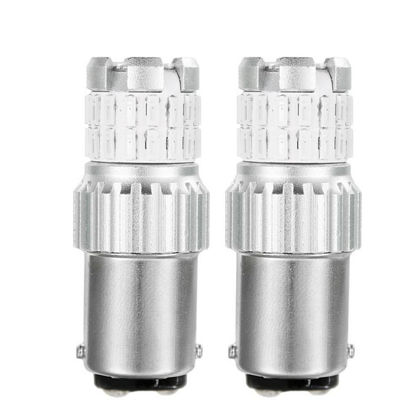 2 bombillas de luz de freno estroboscópica intermitente de 9-30 V Rojo BAY15D