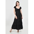 thumbnail image 5 of Vestido maxi campesino Roman Fashion /Juvenil, 14646 (Negro) negro CH, 5 of 5