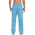 thumbnail image 2 of Blue Waves Men's Lightweight Pajama Bottoms Stretch Elastic Waist Side Pockets Spring Fall, 2 of 7