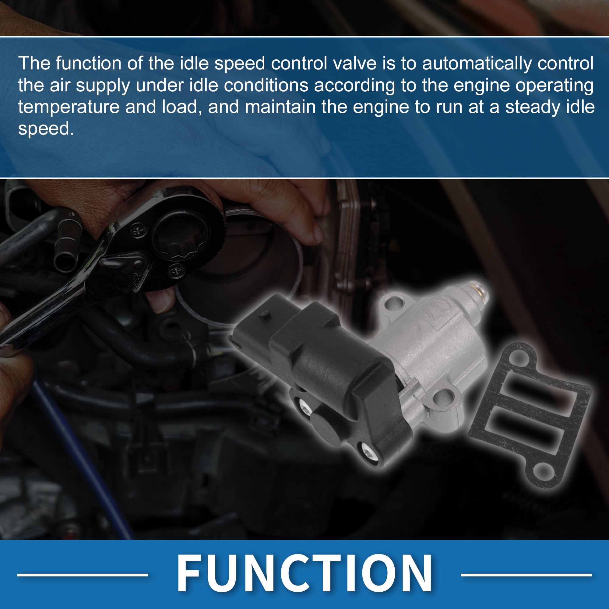 Unique Bargains Car Idle Air Control Valve for Hyundai Tucson 2015-2019 Replace No.3515002800 IACV Idle Motor Idle Air Control Valve for Stable Engine Operation