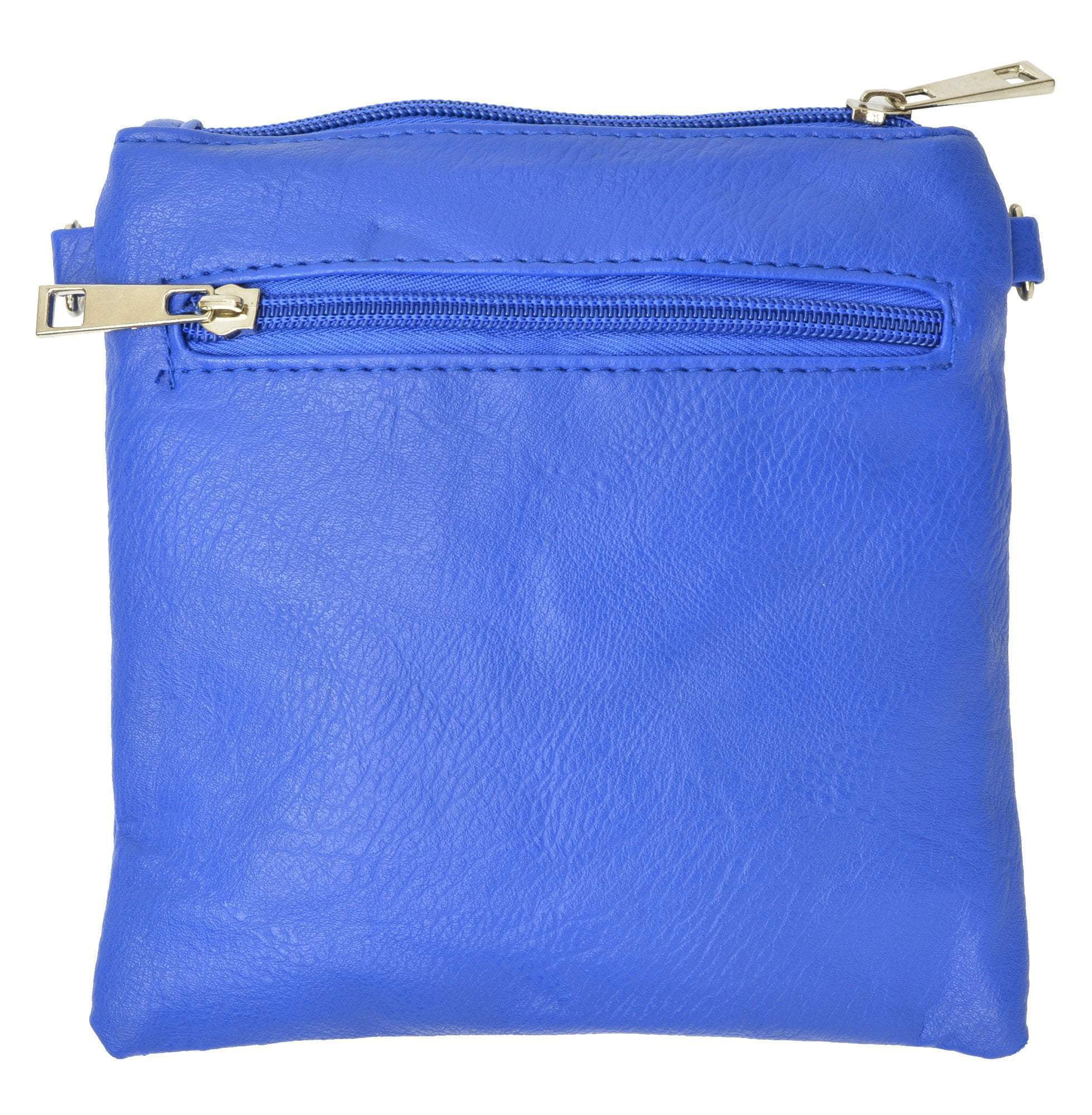 Royal Blue Status Anxiety Molly Leather Multi Zip Wallet