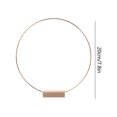 thumbnail image 2 of DIY Wreath Metal Ring With Wooden Base - Floral Arrangement for Wedding Centerpieces Table Decor and Party Ornament, 2 of 6