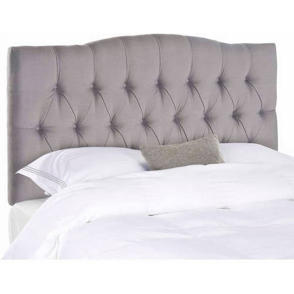 Safavieh Axel Modern Glam Tufted Headboard, Full, Arctic Grey