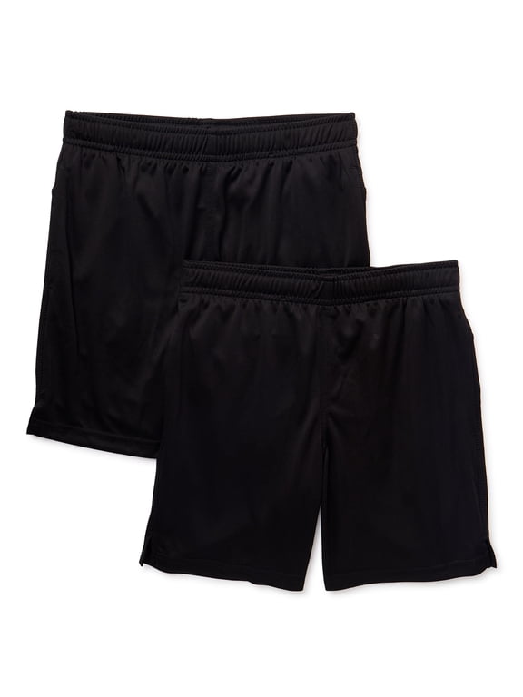 Boy's Performance Shorts, 2-Pack, Sizes 4-18 & Husky