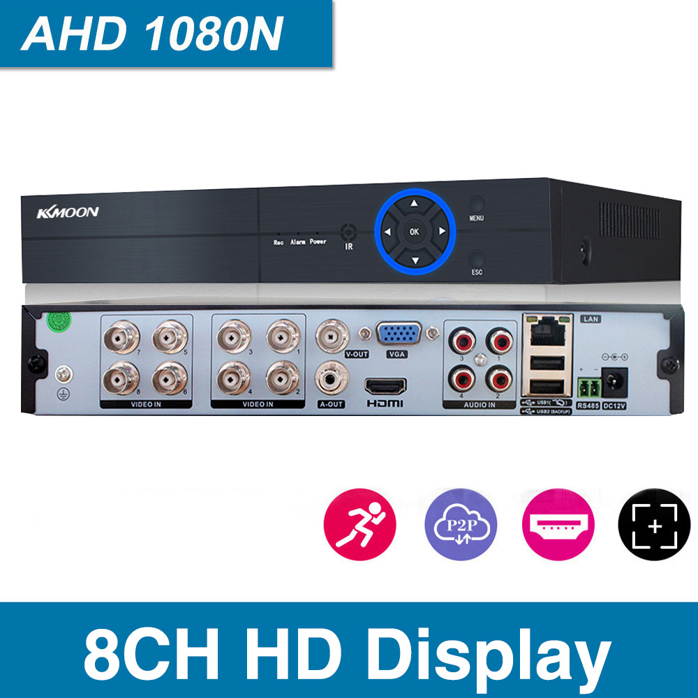 8CH Digital Video Recorder AHD/Analog/TVI/CVI/ DVR CCTV DVR P2P Remote