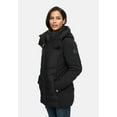 thumbnail image 2 of Marikoo Women's Hip-Covering Quilted Winter Jacket with Hood - Tailored Fit - Tivaa XVI, 2 of 10