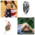 thumbnail image 4 of 12 hojas de tatuajes temporales para mujeres, arte corporal falso, boceto de brazo, pegatinas de tatuaje para niñas y adultos, belleza, 4 of 5