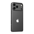 thumbnail image 2 of Metal Bumper Phone Case For iPhone 17 Pro Max,Slim Metal Frame Backless Fast Heat Dissipation,Ultra Slim Shockprood Anti-fall Protection,No Back Design,Rugged Thin Fit Phone Case,Black, 2 of 8